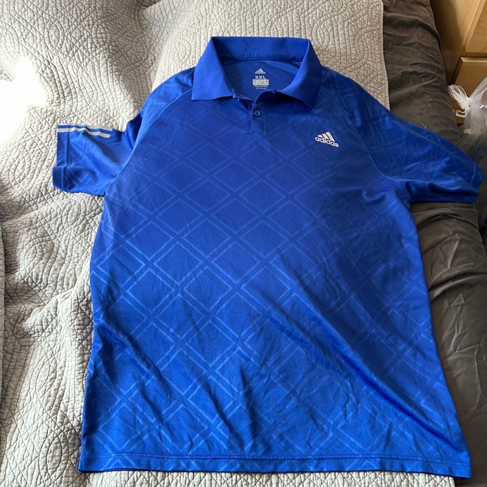 Adidas Blue Climacool polo
